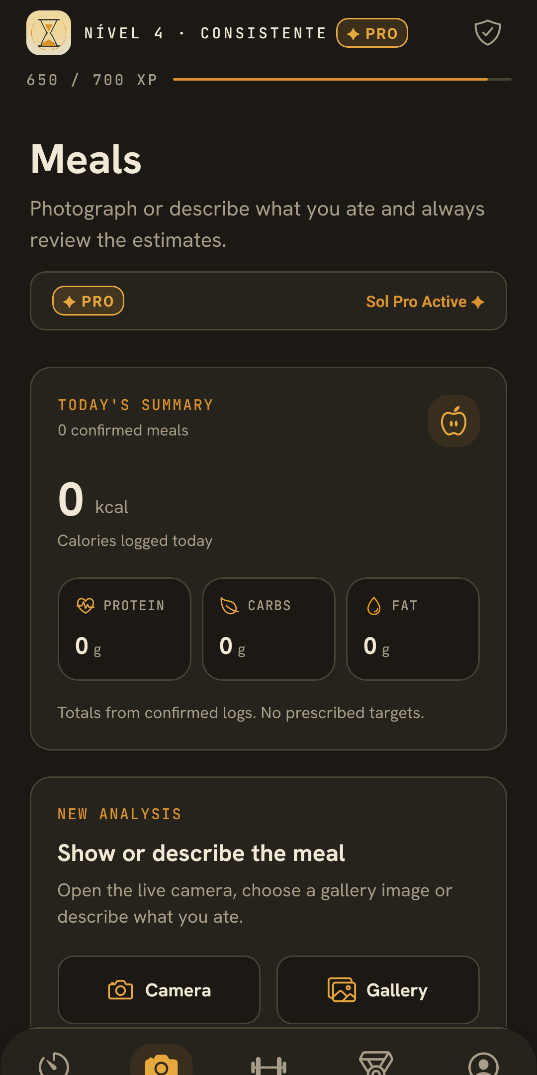 AI meal analysis